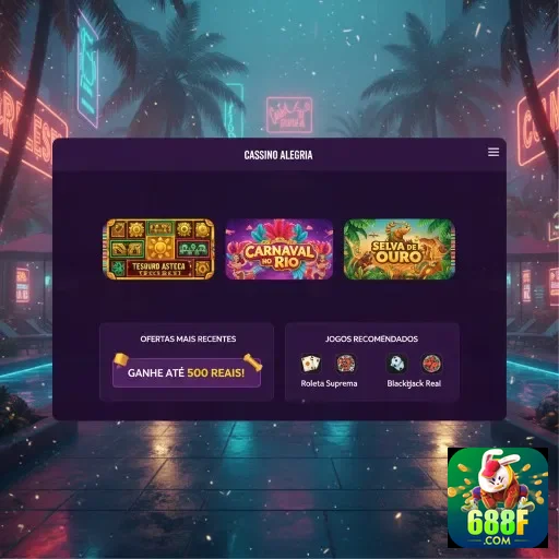 Ilustração de Slot Games com Interface Atraente e Intuitiva